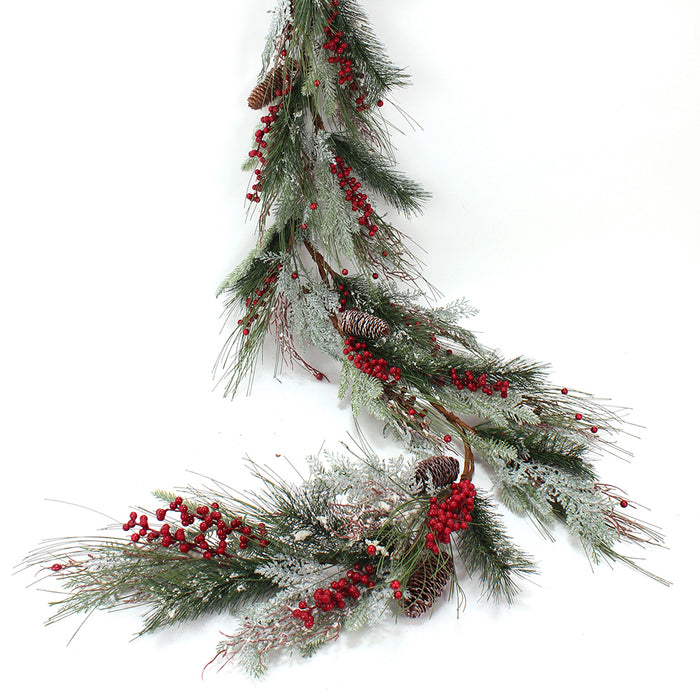 Balsam Berry Garland - Red/Natural