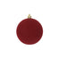 100 Mm Plastic Flocked Ball Ornament
