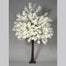 10' Polyester Peach Blossom Tree - White