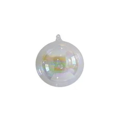 180 mm Clear Glass Ball - Iridescent