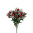 19 in Apple/Berries/Pinecone Bush - Red/White