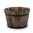 Medium Wooden Tub With Metal Bands & Ear