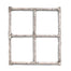 Faux Birch Window Frame White