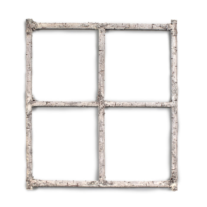 Faux Birch Window Frame White