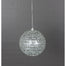 4 in Sequin Iced Ball Ornament - Silver