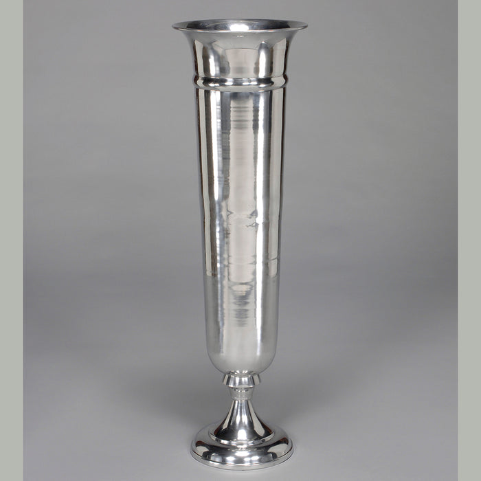 Shiny Aluminium Tall Vase