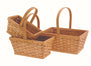 Set of 3 Buff Woodchip Baskets