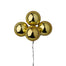 40Mm Plastic Ball on Wire Stem - Shiny Gold