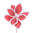 Poinsettia Pick - Red/White