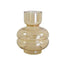 10 in Round Genie Glass Vase - Amber