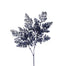 Glittered/Sequin Fern Leaves Spray - Midnight