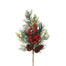16 in Mixed Pine/Styro Berry Pick - Red/Green