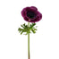 17.5" Natural Touch Poppy Anemone - French Purple