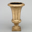 16"H X 9-1/2"Td X 5-1/4"Sq Base Fibre Clay Urn, 40% Gold