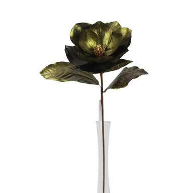 25 in Metallic Jewel Magnolia Stem - Olive