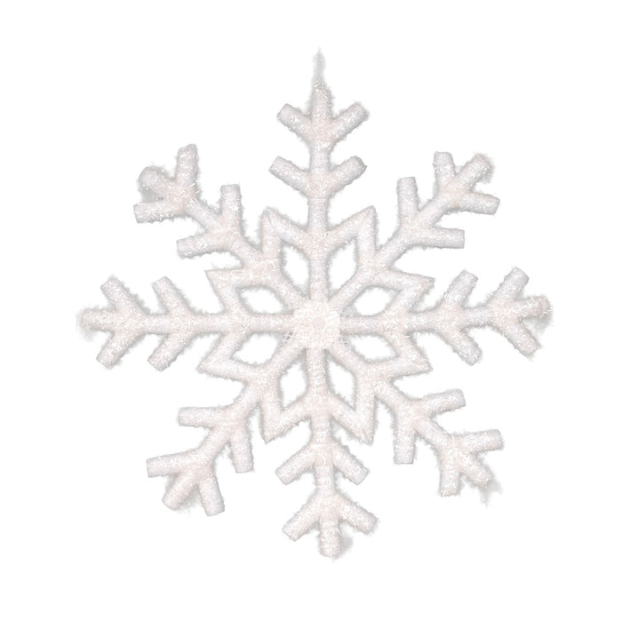 36 In Flat Foam Snowflake Ornament - White