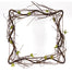 26" Square Willow Wreath w/Wire - Natural