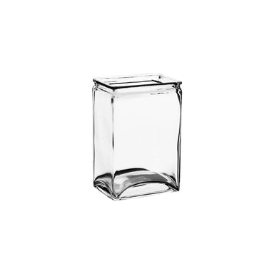 6 in Rectangle Vase - Crystal