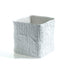 5.5 in Linen Cube - White