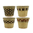 7 in Designer Bamboo Pot Cover