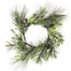 6.5" Snow Pine Candle Ring - Green