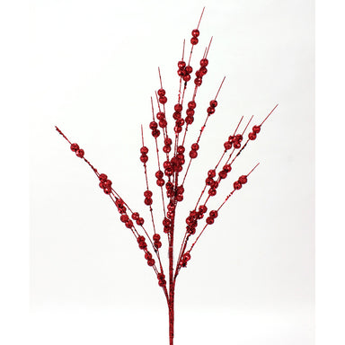 Glitter Berry Spray 33" - Red