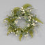 24"D Polyester/Pe Wild Flower/Queen Anne's Lace Wreath - Cream