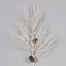 32"L Pe Glittered Needle Pine Spray W/2 Painted Cones White