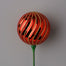 100 Mm Plastic Twist Ball Arrangement Pick - Red/Gold