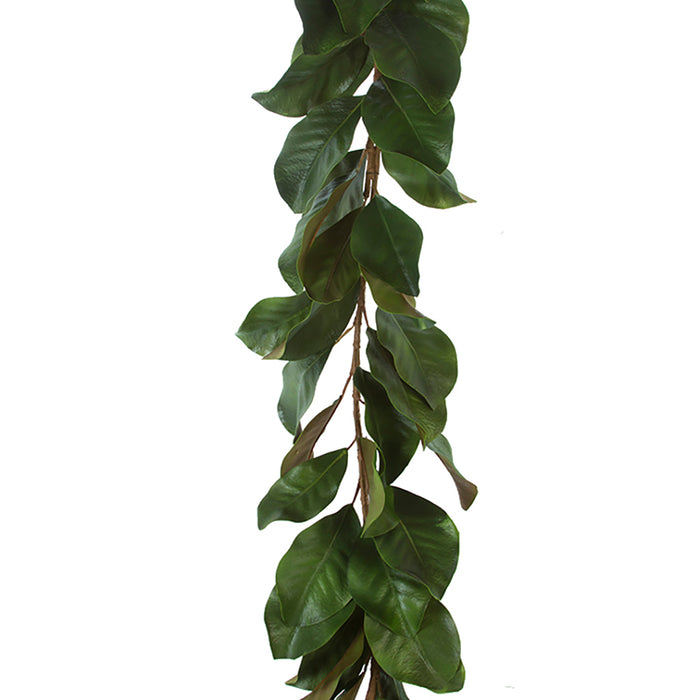 5 Ft Magnolia Leaf Garland - Green