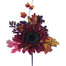 17 In Sunflower Pick with Maple Leaves and Berry