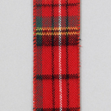 1 1/2"W X 10 Yds Xmas Plaid Ribbon - Red/Green