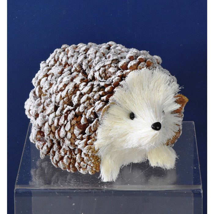 9" Frosted Hedgehog - Natural/Snow