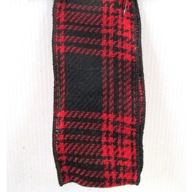 Wool Plaid 2.5"X10Yd - Red/Black