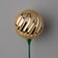 100 Mm Plastic Twist Ball Arrangement Pick - Gold/Gold