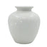 10" Floral Classic Vase - White