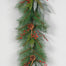 6' Long Needle Pine/Red Berries Garland