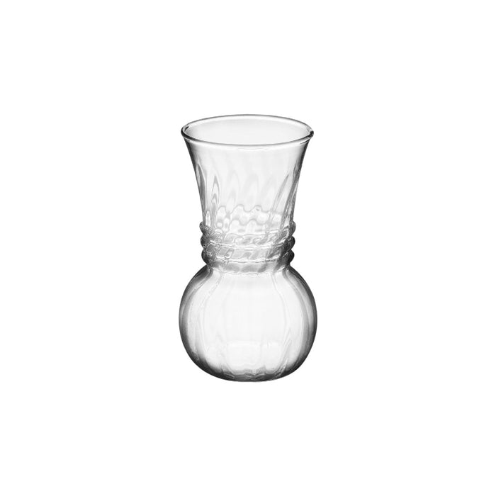 6 1/2 in Swirl Vase - Crystal